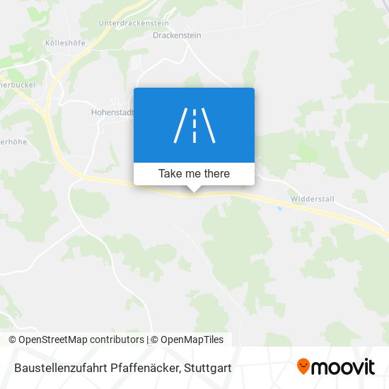 Baustellenzufahrt Pfaffenäcker map
