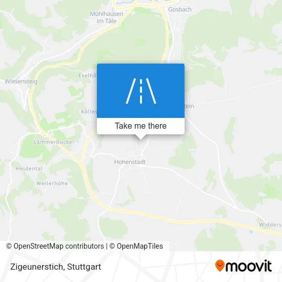 Карта Zigeunerstich