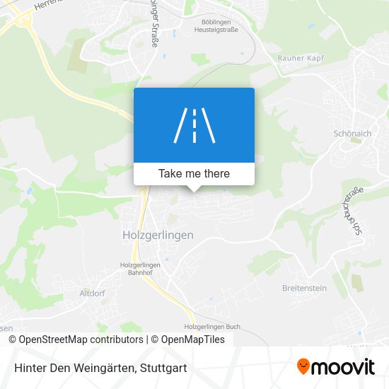 Hinter Den Weingärten map