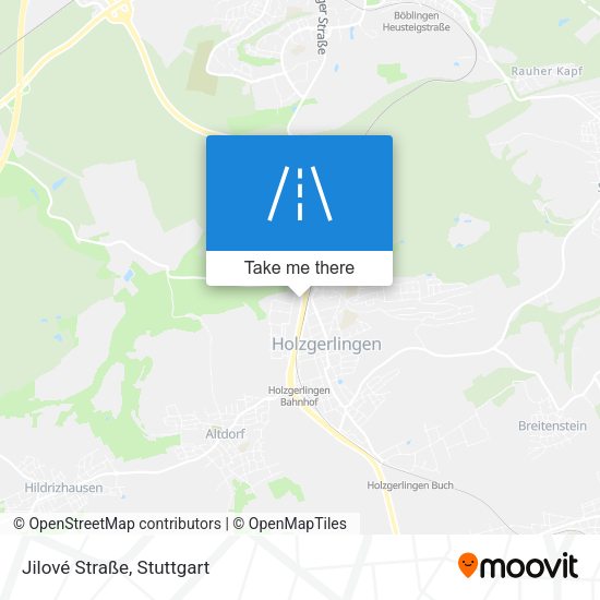 Jilové Straße map