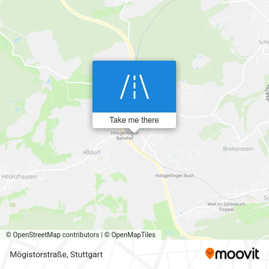 Карта Mögistorstraße