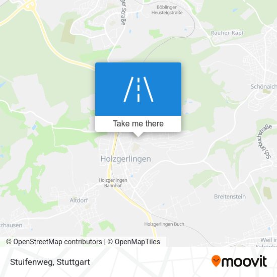 Карта Stuifenweg