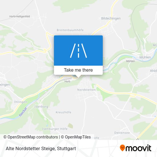 Alte Nordstetter Steige map