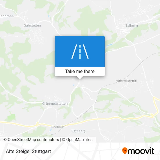 Карта Alte Steige