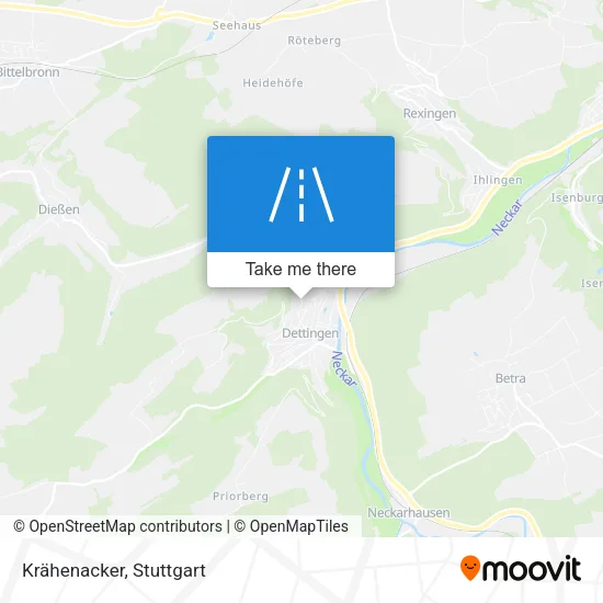 Krähenacker map