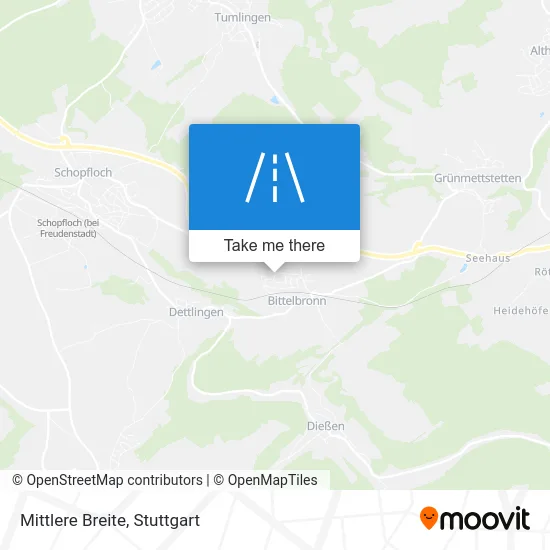 Карта Mittlere Breite