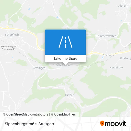 Карта Sippenburgstraße