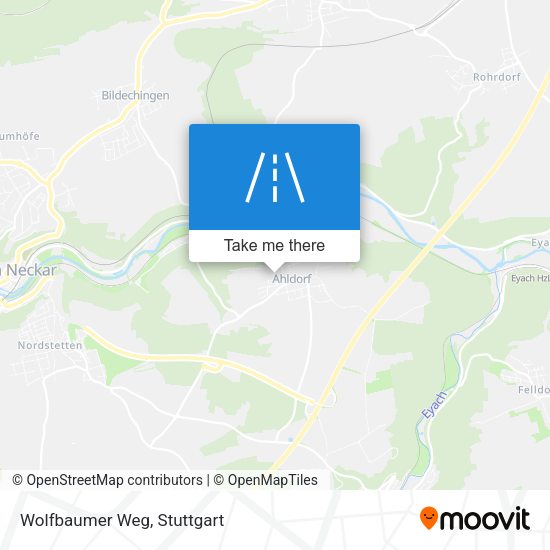 Wolfbaumer Weg map