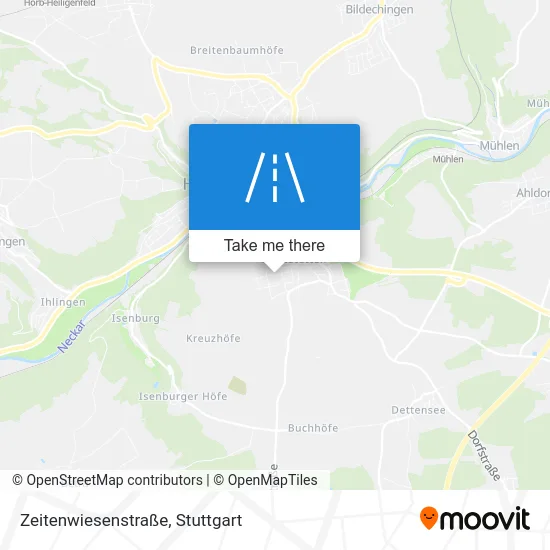 Карта Zeitenwiesenstraße