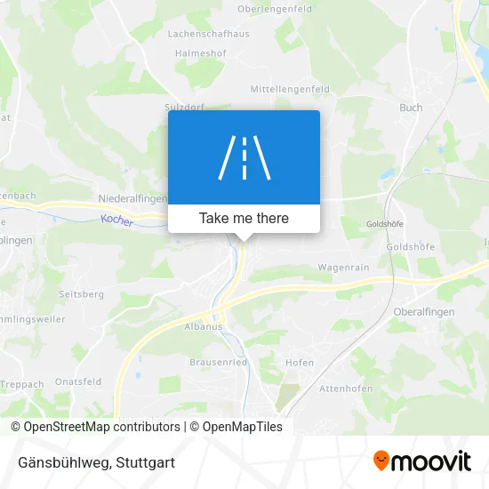 Gänsbühlweg map