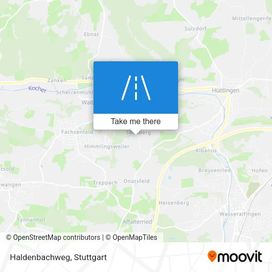 Haldenbachweg map