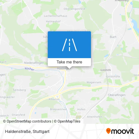 Haldenstraße map
