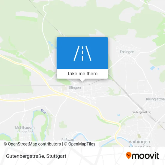 Карта Gutenbergstraße