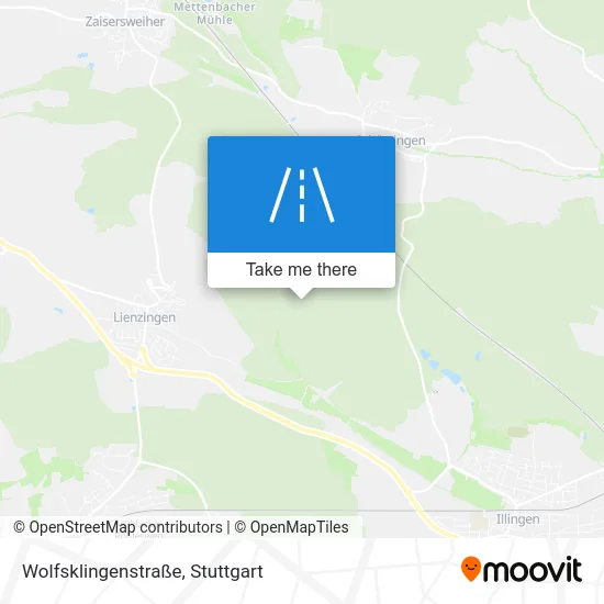 Карта Wolfsklingenstraße