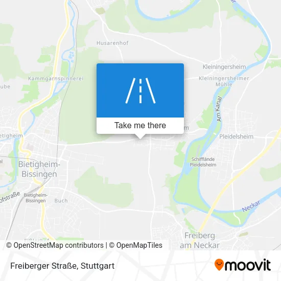 Карта Freiberger Straße