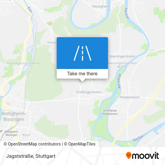 Карта Jagststraße