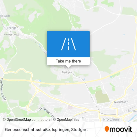 Карта Genossenschaftsstraße, Ispringen