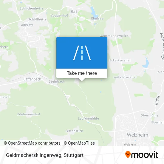 Карта Geldmachersklingenweg