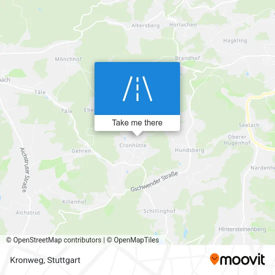 Kronweg map