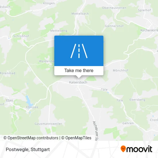 Postwegle map