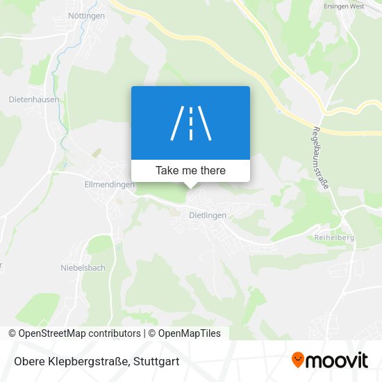 Obere Klepbergstraße map