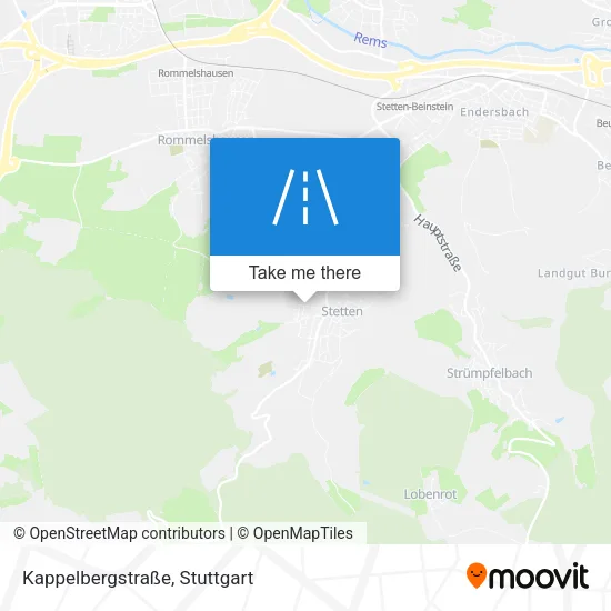 Карта Kappelbergstraße