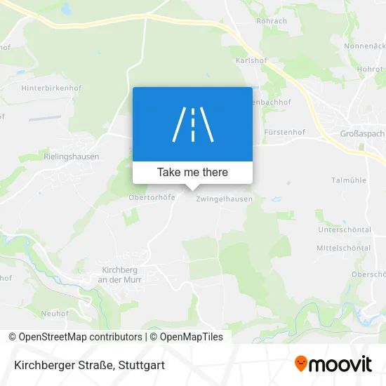 Карта Kirchberger Straße