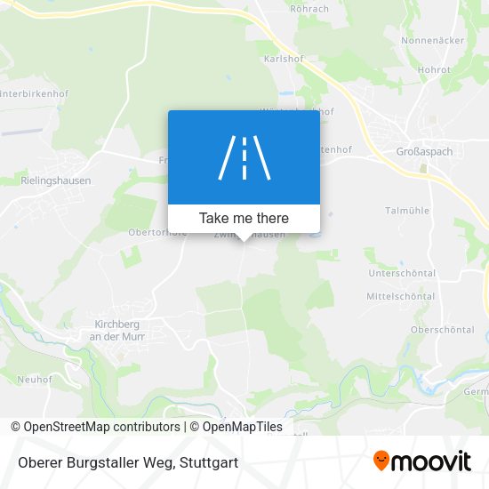 Карта Oberer Burgstaller Weg