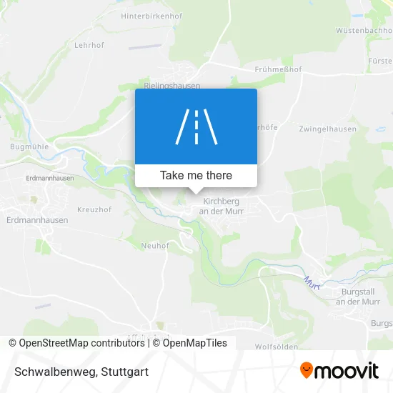 Schwalbenweg map