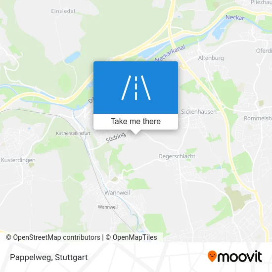 Карта Pappelweg