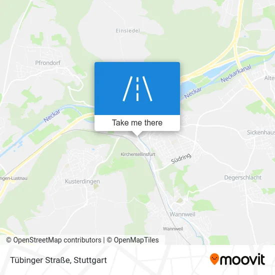 Карта Tübinger Straße