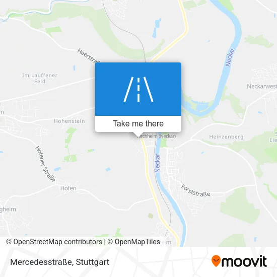 Карта Mercedesstraße