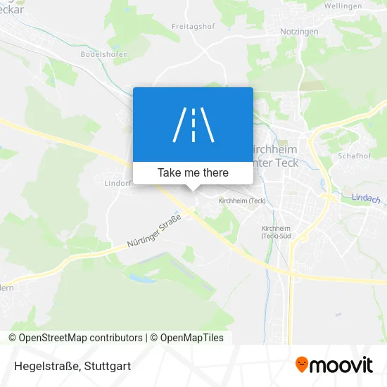 Карта Hegelstraße