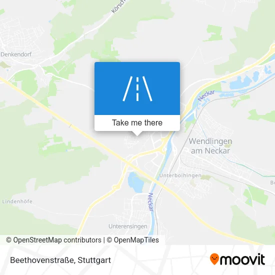 Карта Beethovenstraße