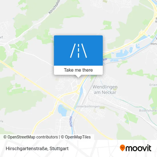 Карта Hirschgartenstraße