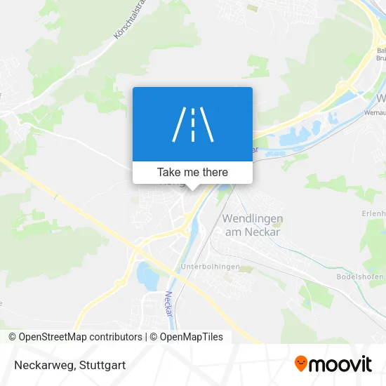 Карта Neckarweg