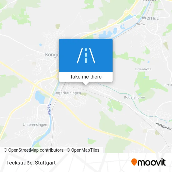 Карта Teckstraße