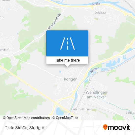 Tiefe Straße map