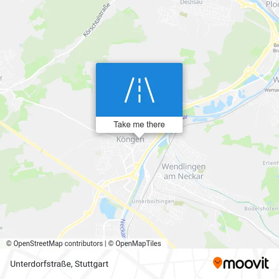 Карта Unterdorfstraße