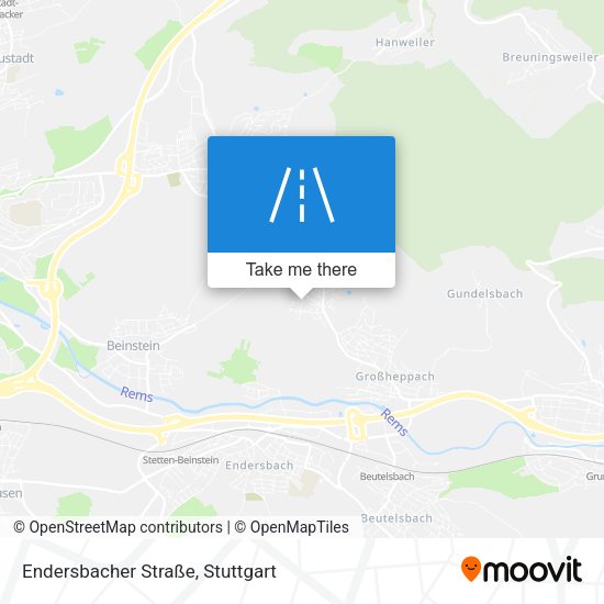Endersbacher Straße map