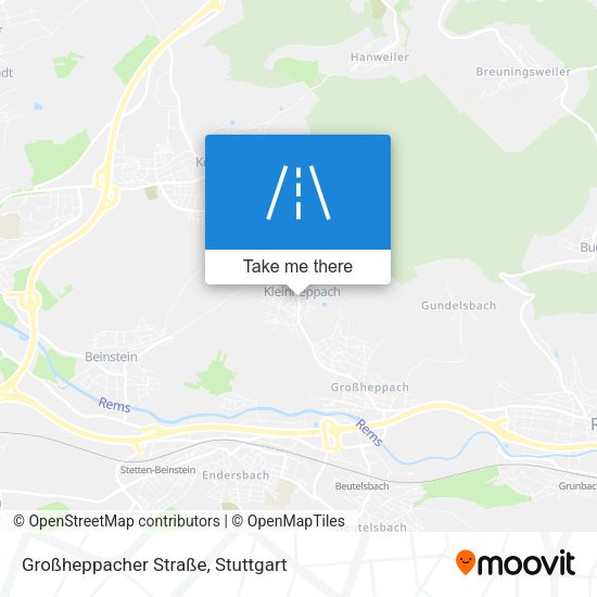Карта Großheppacher Straße
