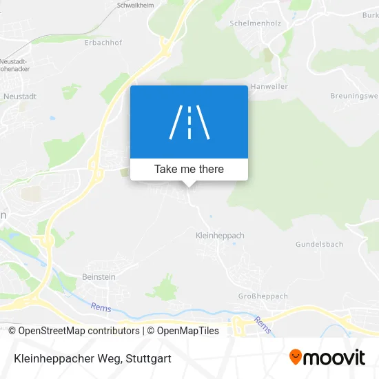 Карта Kleinheppacher Weg