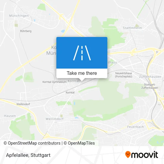 Карта Apfelallee