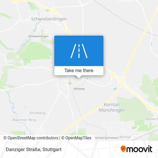 Карта Danziger Straße