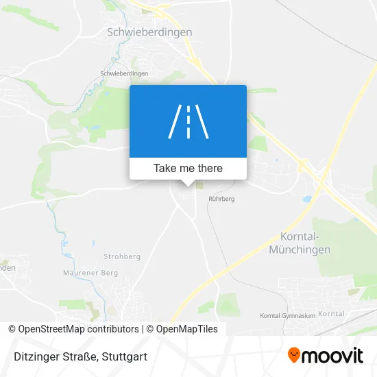 Карта Ditzinger Straße