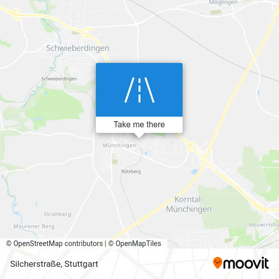 Карта Silcherstraße