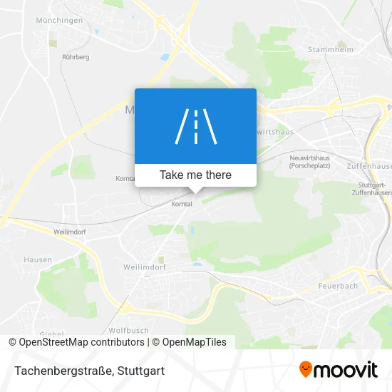 Карта Tachenbergstraße