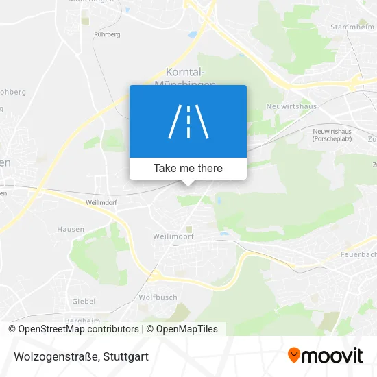 Карта Wolzogenstraße