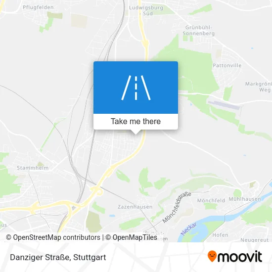 Карта Danziger Straße