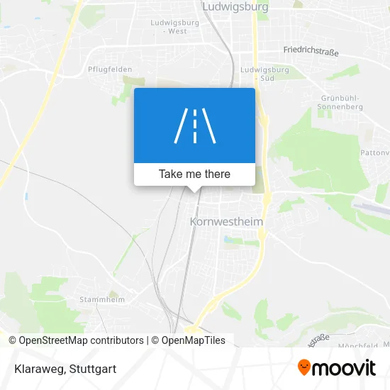 Klaraweg map